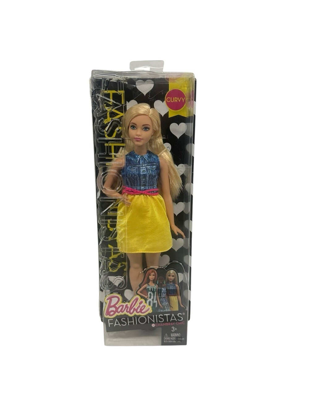 Barbie Fashionistas #22 Chambray Chic Curvy Doll   NEW